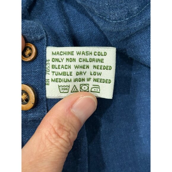 Orvis Long Sleeve Button Front Shirt Blue Sz XXL Business Casual Formal Wear - Picture 7 of 9